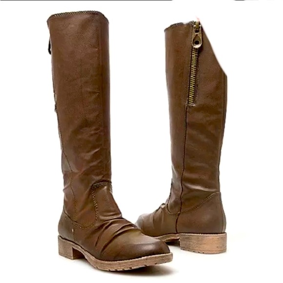 Mia Girl Faux Leather Boots - Picture 1 of 8